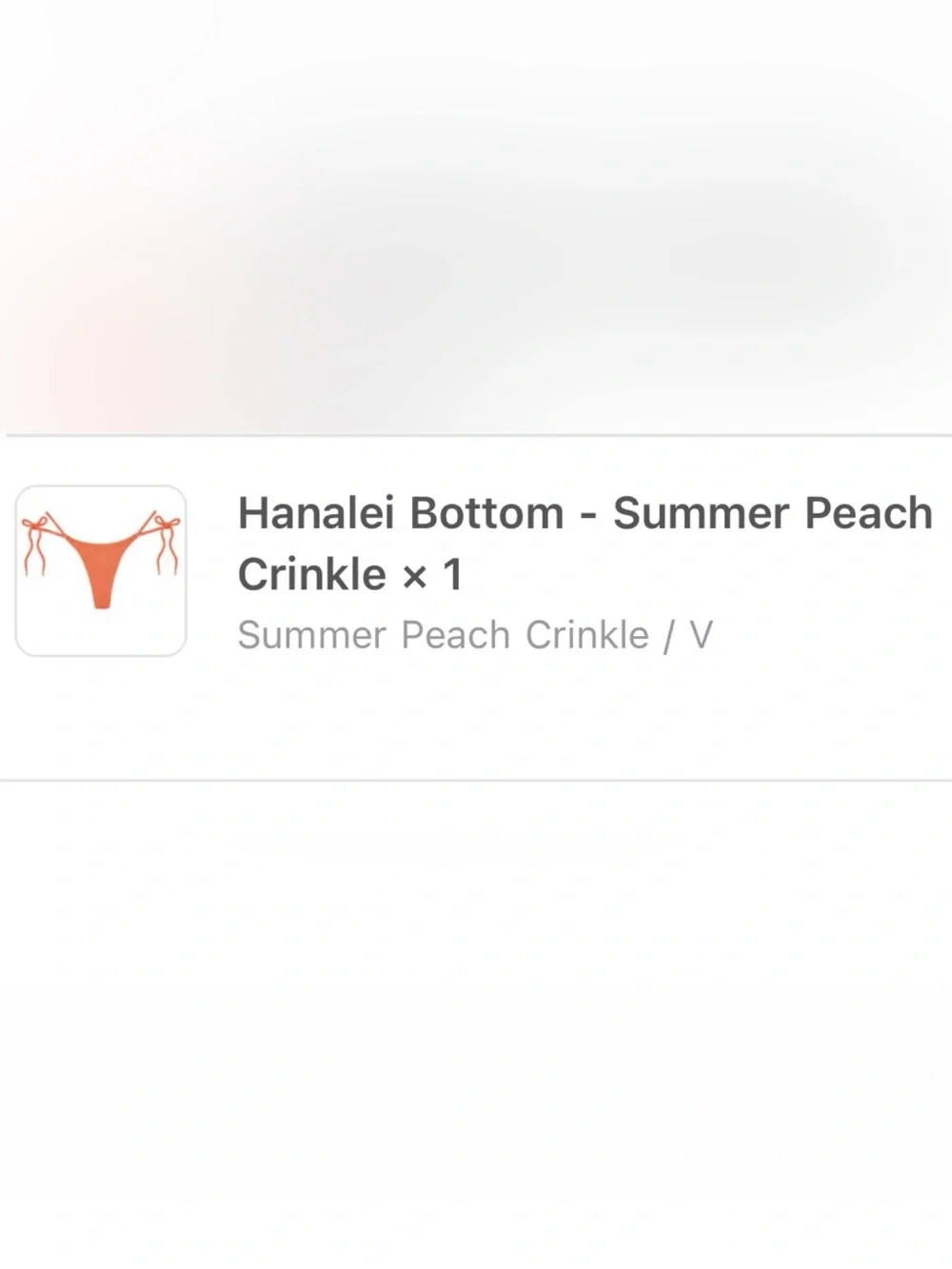 Monday Swimwear peach crinkle hanalei bottom